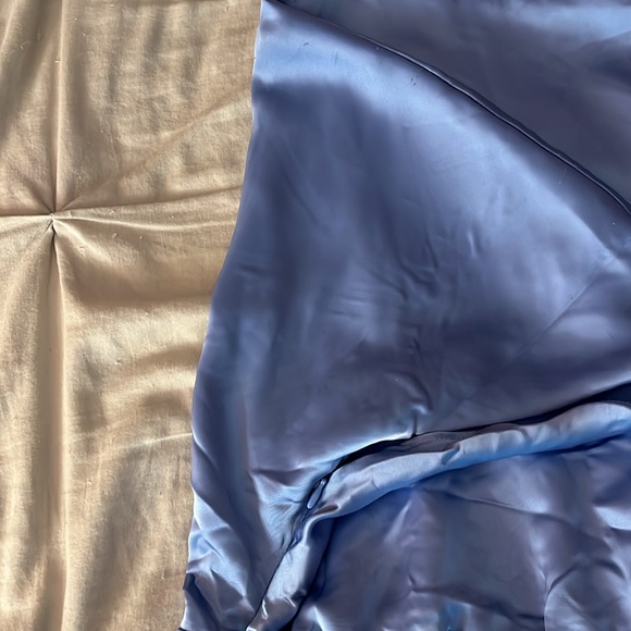 H&M Periwinkle Satin Wrap Dress - Picture 7 of 9